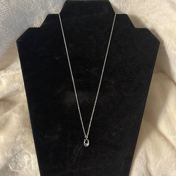 Coach Jewelry - Coach logo silver with crystal accent necklace - NWT